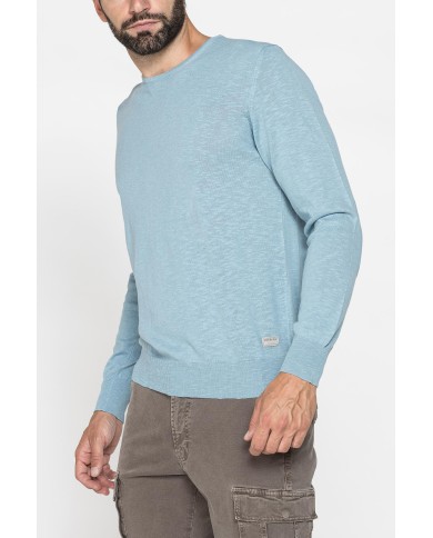 MAGLIA GIROCOLLO IN COTONE