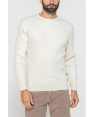 MAGLIA GIROCOLLO CON LAVORAZIONE A COSTE