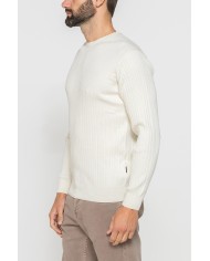 MAGLIA GIROCOLLO CON LAVORAZIONE A COSTE