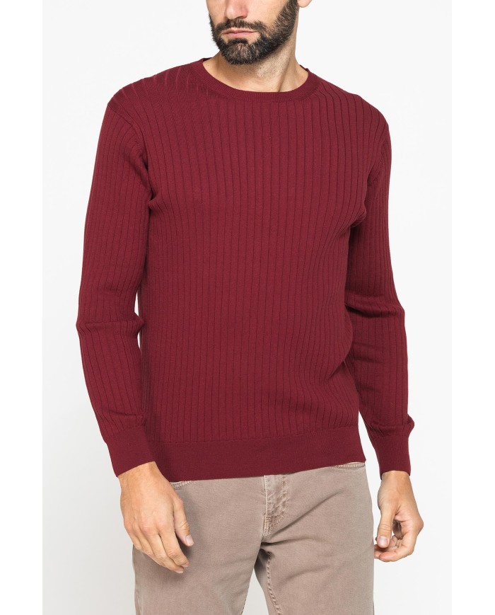 MAGLIA GIROCOLLO CON LAVORAZIONE A COSTE