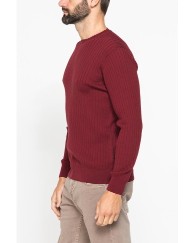 MAGLIA GIROCOLLO CON LAVORAZIONE A COSTE