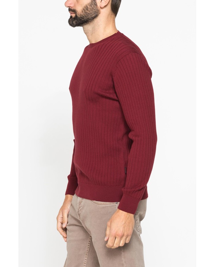 MAGLIA GIROCOLLO CON LAVORAZIONE A COSTE