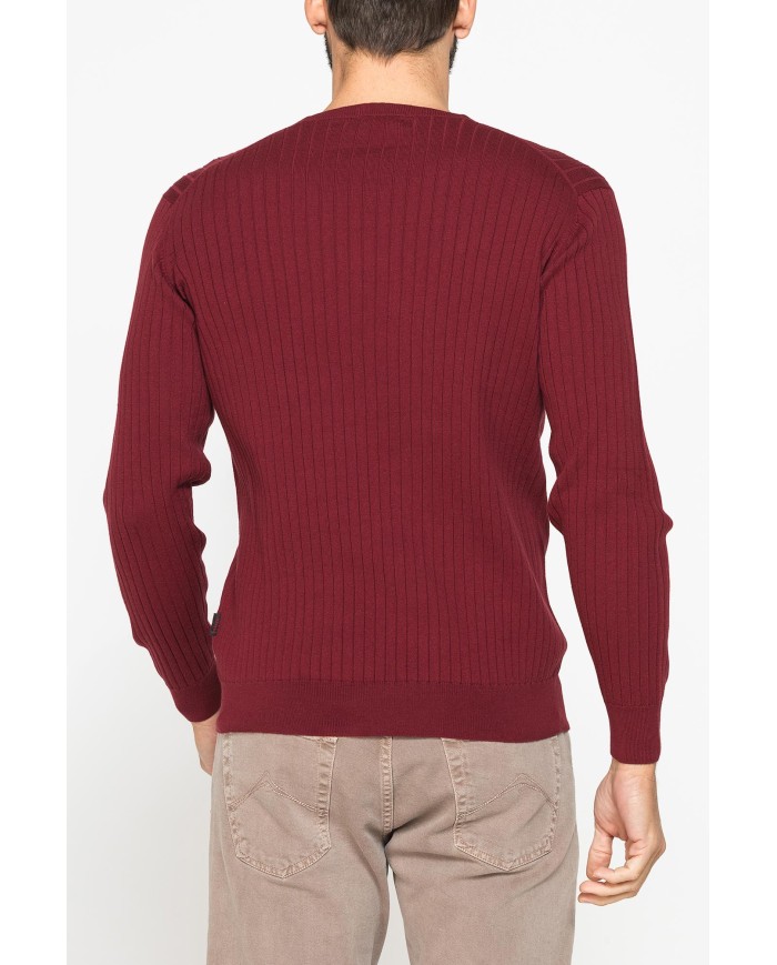 MAGLIA GIROCOLLO CON LAVORAZIONE A COSTE