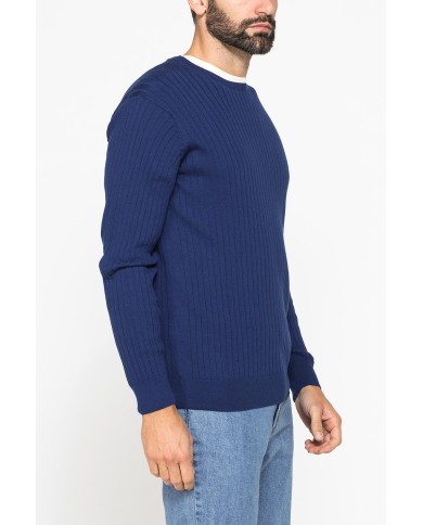 MAGLIA GIROCOLLO CON LAVORAZIONE A COSTE