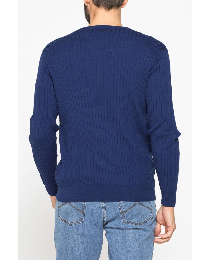 MAGLIA GIROCOLLO CON LAVORAZIONE A COSTE