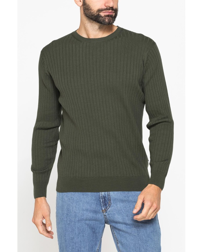 MAGLIA GIROCOLLO CON LAVORAZIONE A COSTE