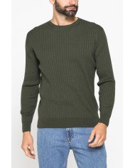 MAGLIA GIROCOLLO CON LAVORAZIONE A COSTE