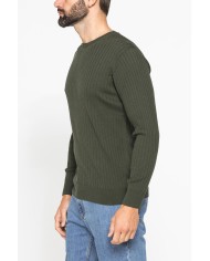 MAGLIA GIROCOLLO CON LAVORAZIONE A COSTE