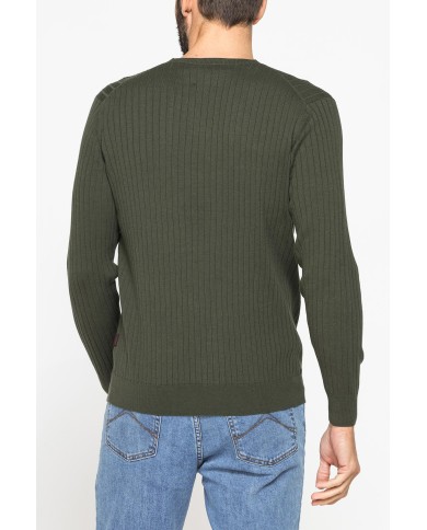 MAGLIA GIROCOLLO CON LAVORAZIONE A COSTE