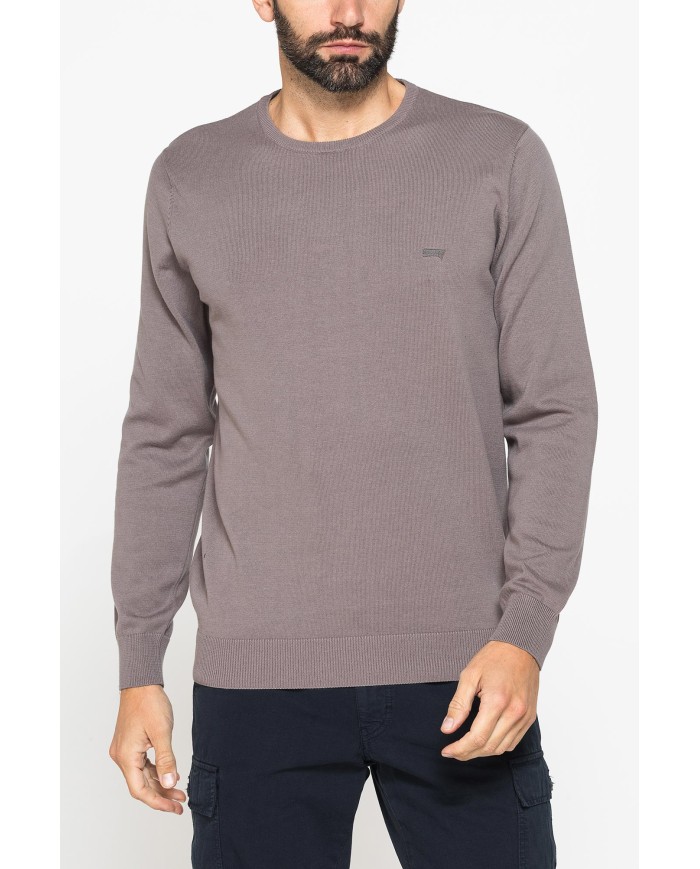 MAGLIA GIROCOLLO IN COTONE  ORGANICO