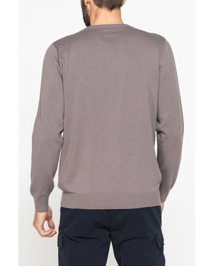 MAGLIA GIROCOLLO IN COTONE  ORGANICO