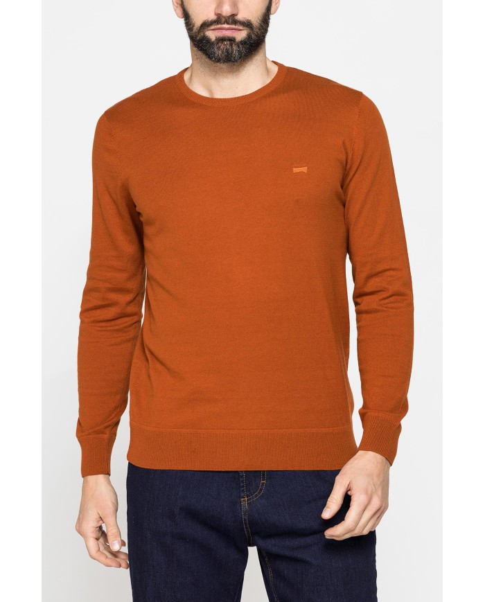 MAGLIA GIROCOLLO IN COTONE  ORGANICO