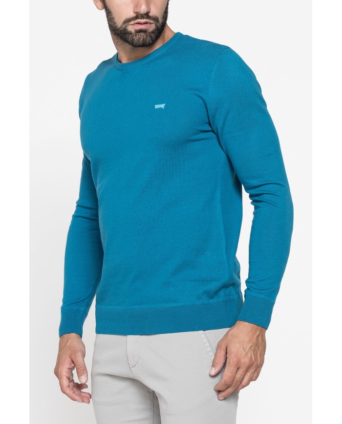 MAGLIA GIROCOLLO IN COTONE  ORGANICO