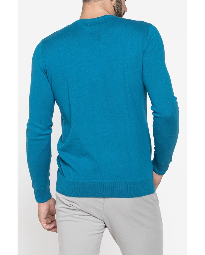 MAGLIA GIROCOLLO IN COTONE  ORGANICO