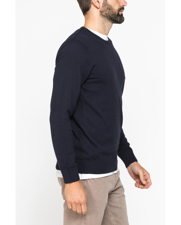 MAGLIA GIROCOLLO IN COTONE  ORGANICO