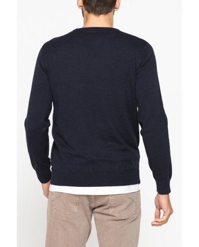 MAGLIA GIROCOLLO IN COTONE  ORGANICO