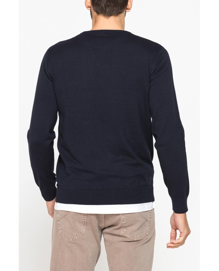 MAGLIA GIROCOLLO IN COTONE  ORGANICO