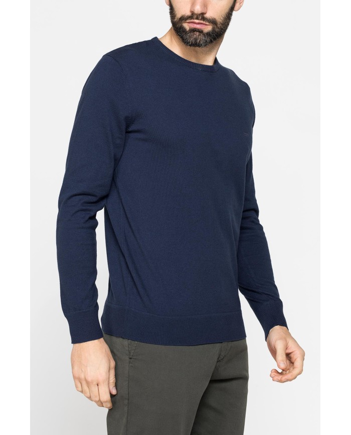 MAGLIA GIROCOLLO IN COTONE  ORGANICO