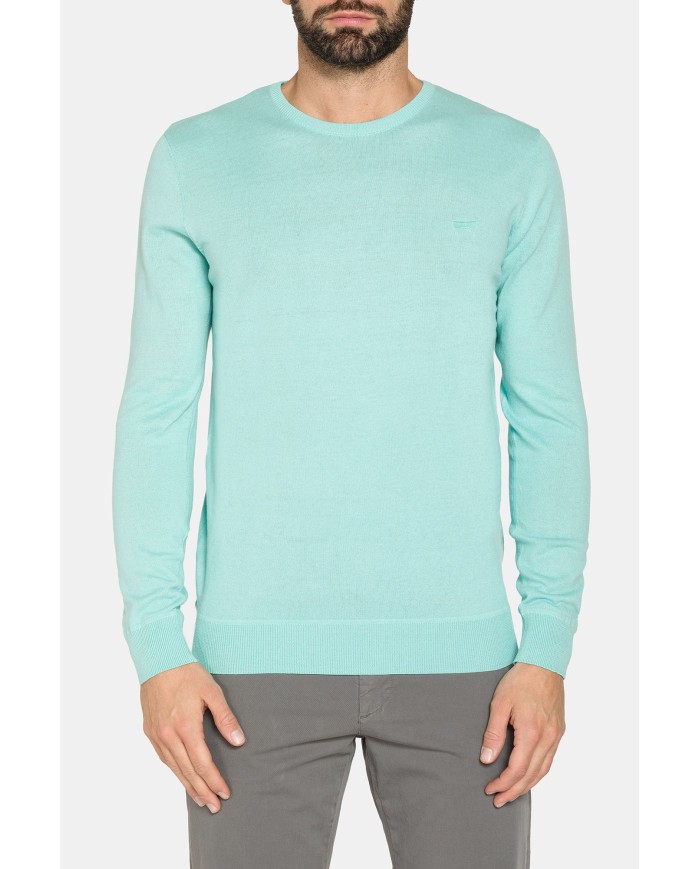 MAGLIA GIROCOLLO IN COTONE  ORGANICO