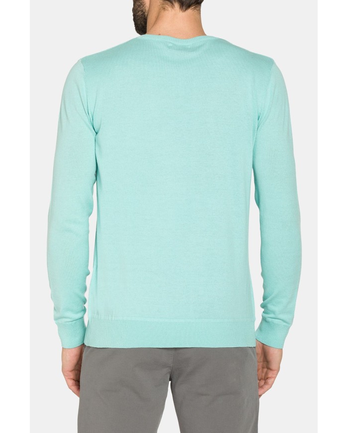 MAGLIA GIROCOLLO IN COTONE  ORGANICO