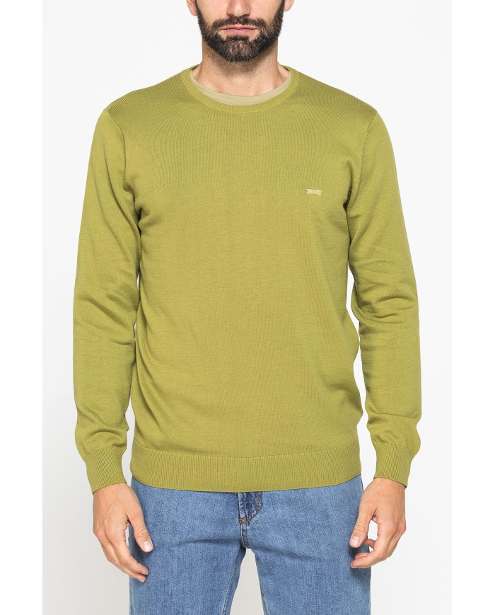 MAGLIA GIROCOLLO IN COTONE  ORGANICO