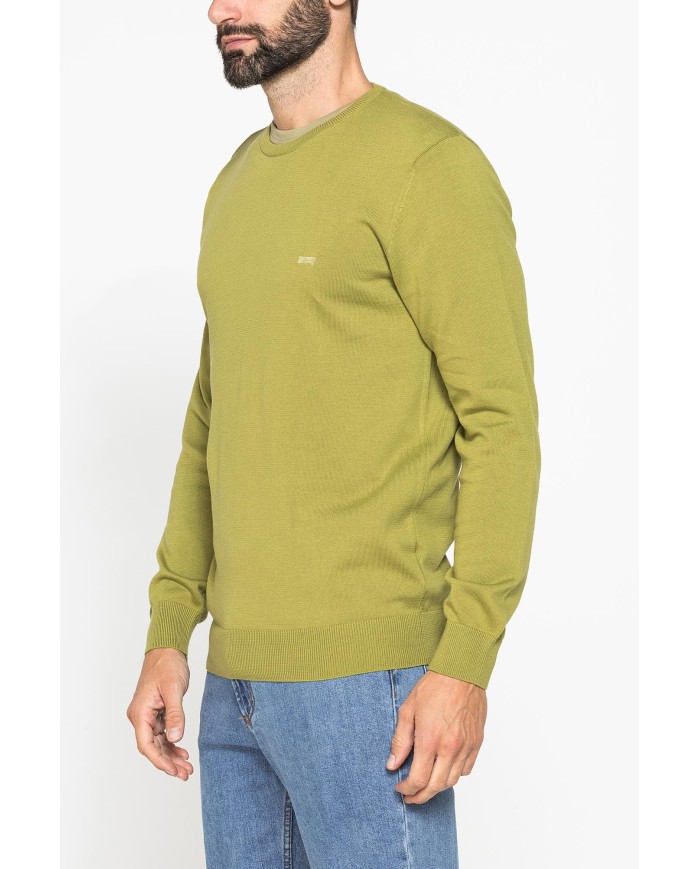 MAGLIA GIROCOLLO IN COTONE  ORGANICO