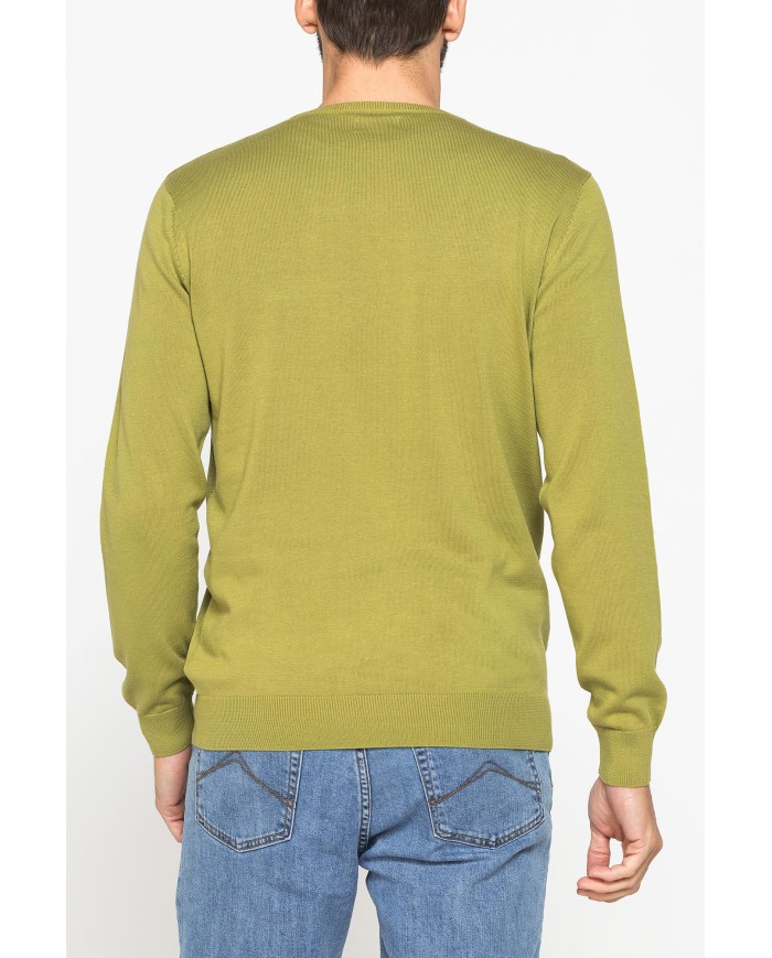 MAGLIA GIROCOLLO IN COTONE  ORGANICO