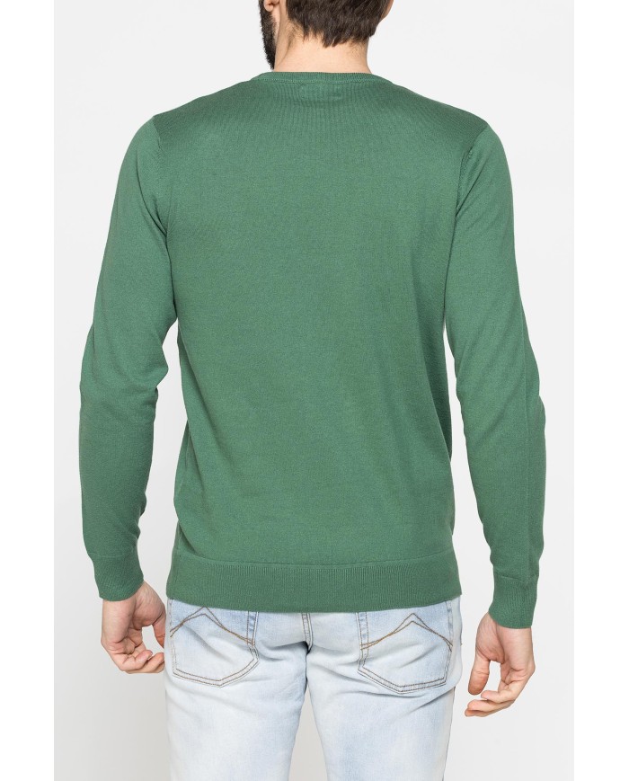 MAGLIA GIROCOLLO IN COTONE  ORGANICO