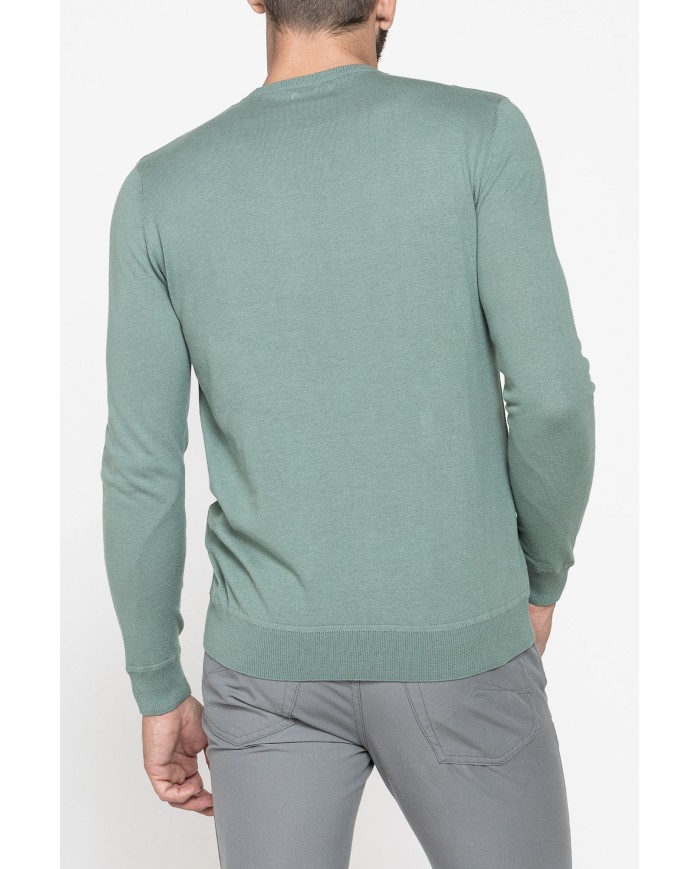 MAGLIA GIROCOLLO IN COTONE  ORGANICO