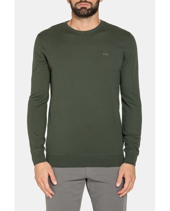 MAGLIA GIROCOLLO IN COTONE  ORGANICO