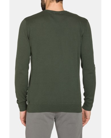 MAGLIA GIROCOLLO IN COTONE  ORGANICO