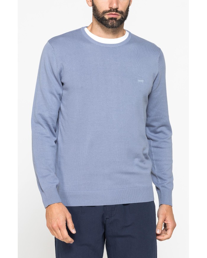 MAGLIA GIROCOLLO IN COTONE  ORGANICO