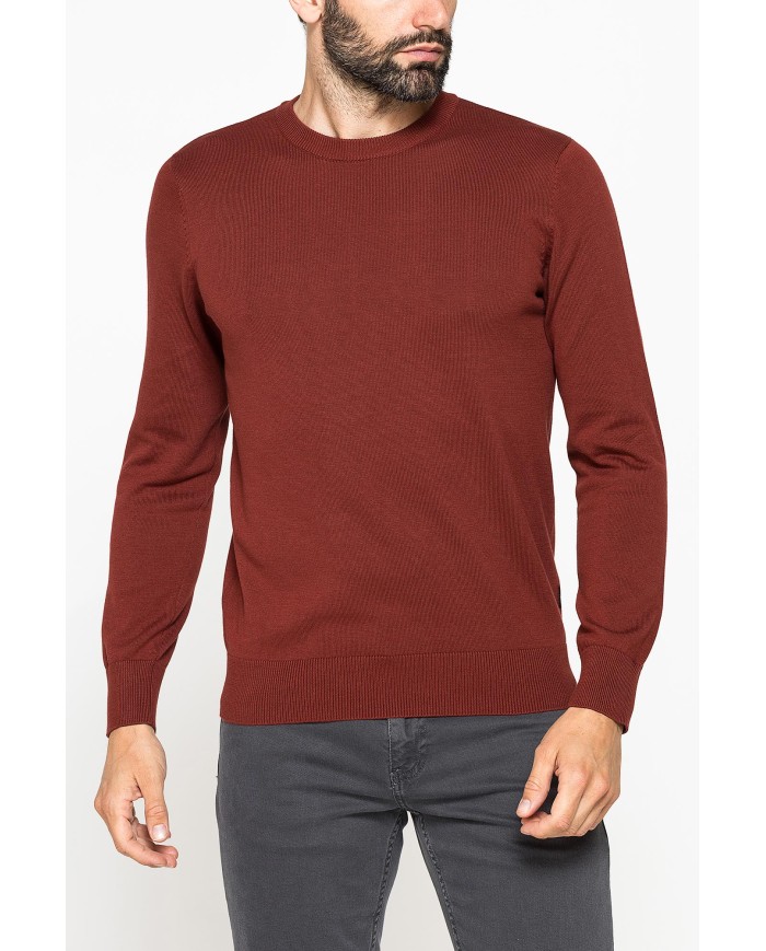 MAGLIONE GIROCOLLO IN PREGIATO CALDO COTONE