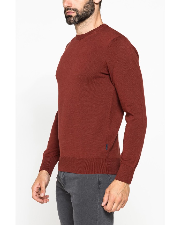 MAGLIONE GIROCOLLO IN PREGIATO CALDO COTONE