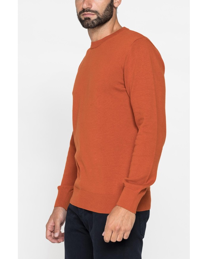 MAGLIONE GIROCOLLO IN PREGIATO CALDO COTONE