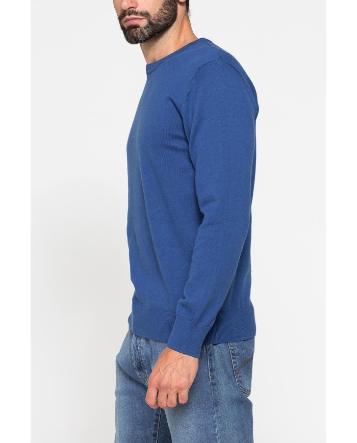MAGLIONE GIROCOLLO IN PREGIATO CALDO COTONE