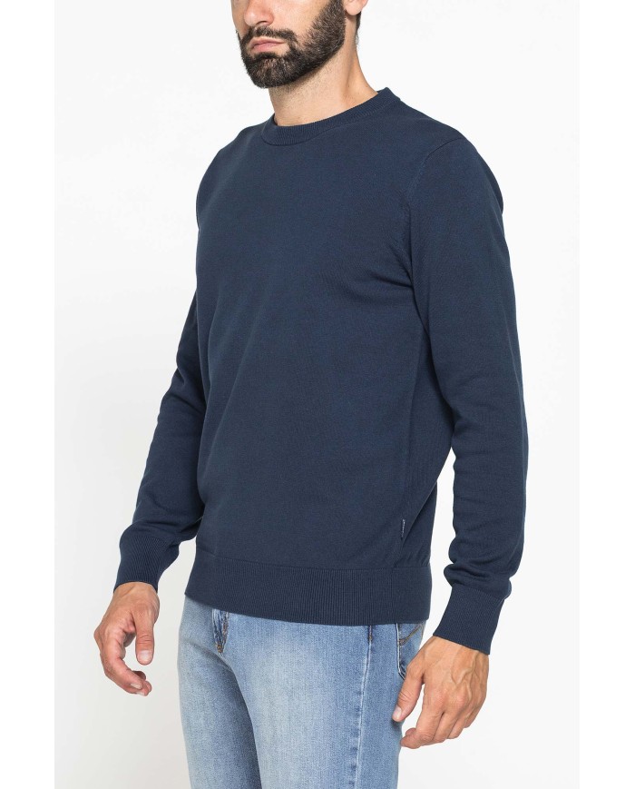 MAGLIONE GIROCOLLO IN PREGIATO CALDO COTONE