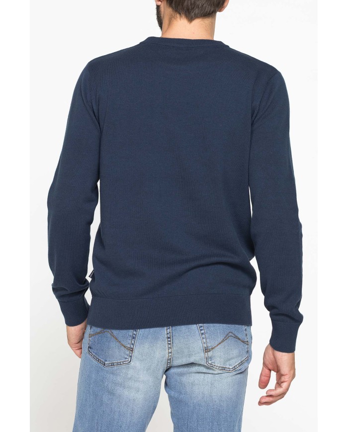 MAGLIONE GIROCOLLO IN PREGIATO CALDO COTONE