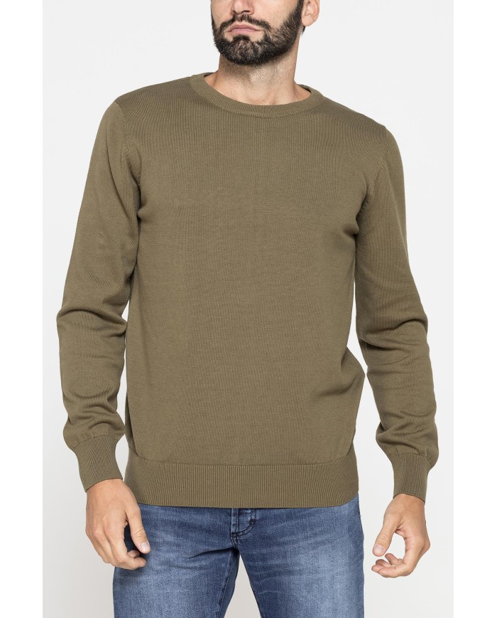 MAGLIONE GIROCOLLO IN PREGIATO CALDO COTONE