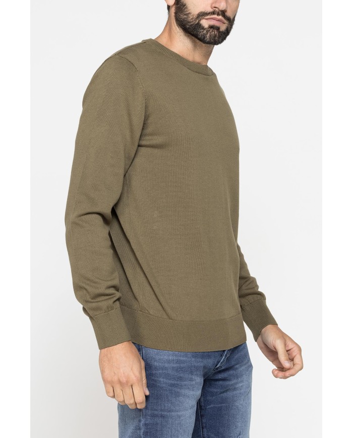 MAGLIONE GIROCOLLO IN PREGIATO CALDO COTONE