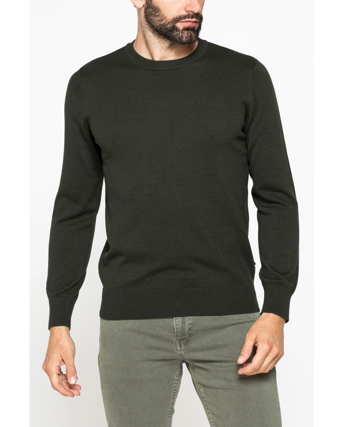 MAGLIONE GIROCOLLO IN PREGIATO CALDO COTONE