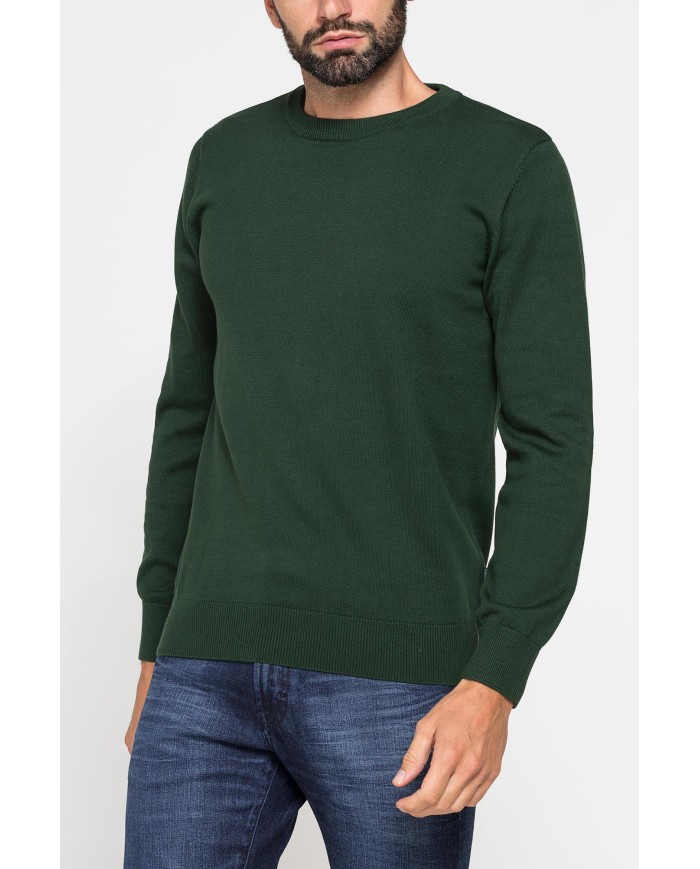 MAGLIONE GIROCOLLO IN PREGIATO CALDO COTONE