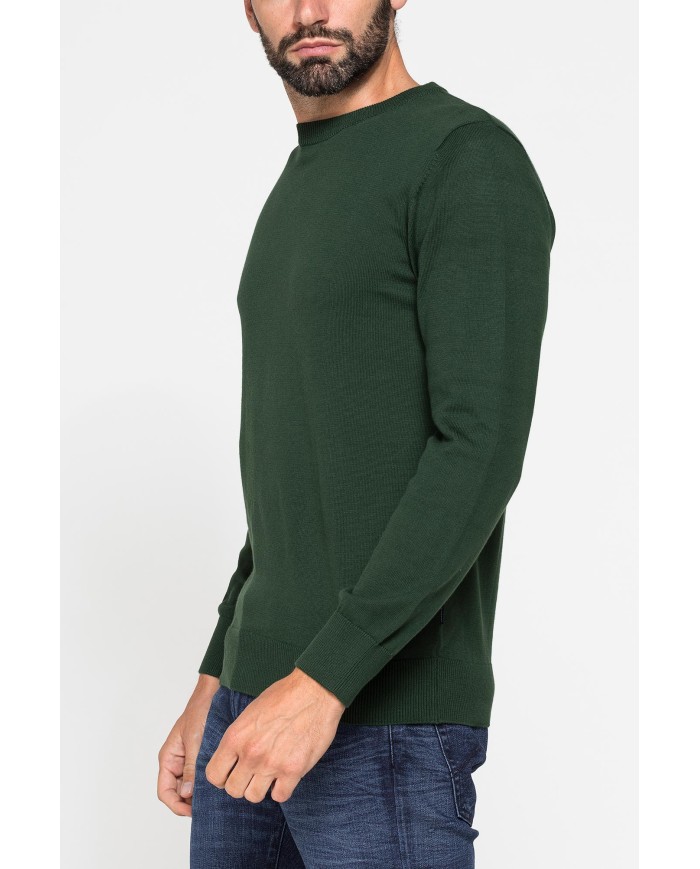 MAGLIONE GIROCOLLO IN PREGIATO CALDO COTONE