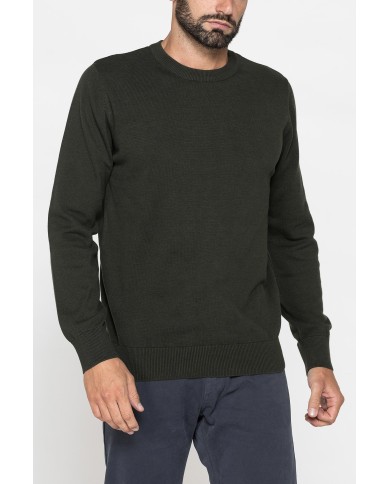MAGLIONE GIROCOLLO IN PREGIATO CALDO COTONE