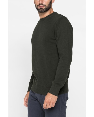 MAGLIONE GIROCOLLO IN PREGIATO CALDO COTONE
