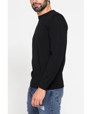 MAGLIONE GIROCOLLO IN PREGIATO CALDO COTONE