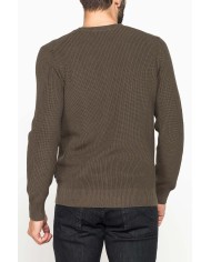 MAGLIONE A COSTA INGLESE IN PREGIATO CALDO COTONE