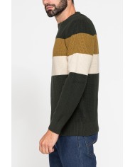 MAGLIONE A COSTA INGLESE IN PREGIATO CALDO COTONE