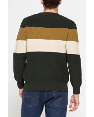 MAGLIONE A COSTA INGLESE IN PREGIATO CALDO COTONE