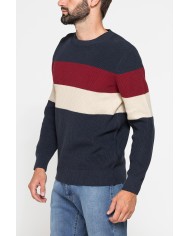 MAGLIONE A COSTA INGLESE IN PREGIATO CALDO COTONE